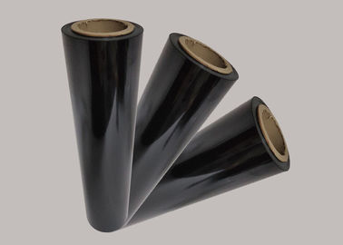 Self Adhesive Black PET Film Energy Saving With Corona Treatment Thickness 0.012 - 0.35mm